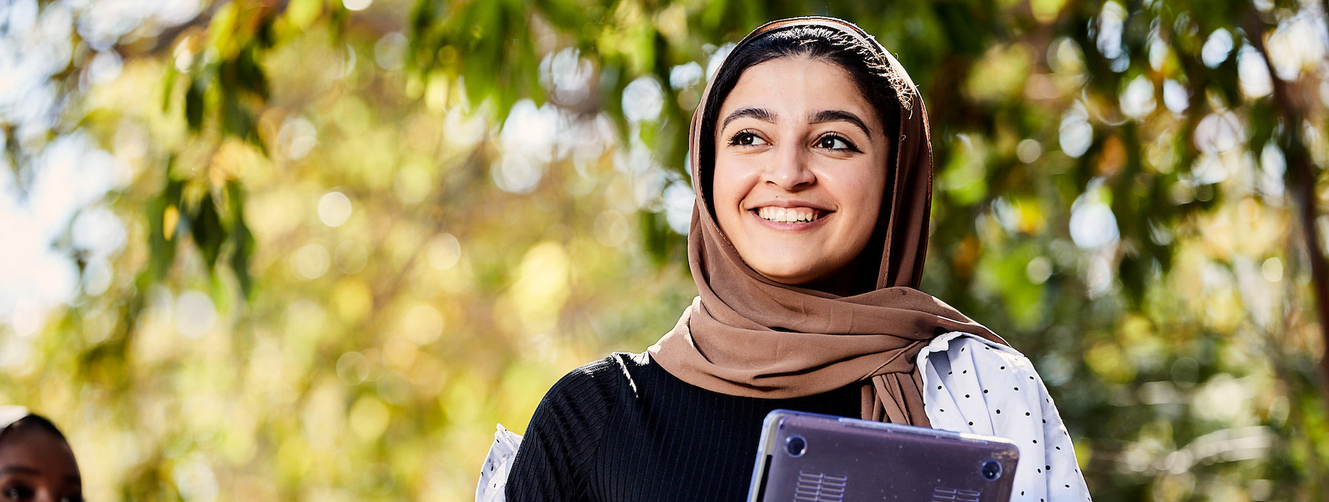 student smiling