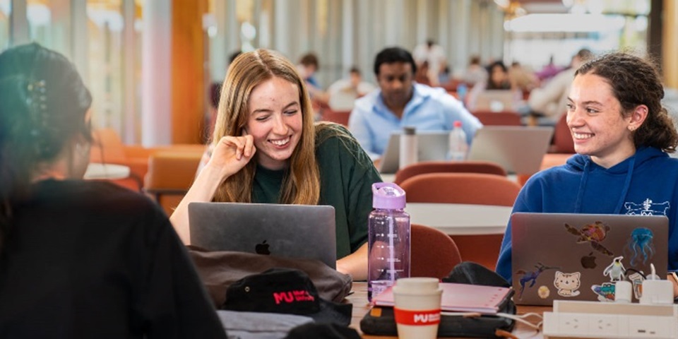 Students studying in BK